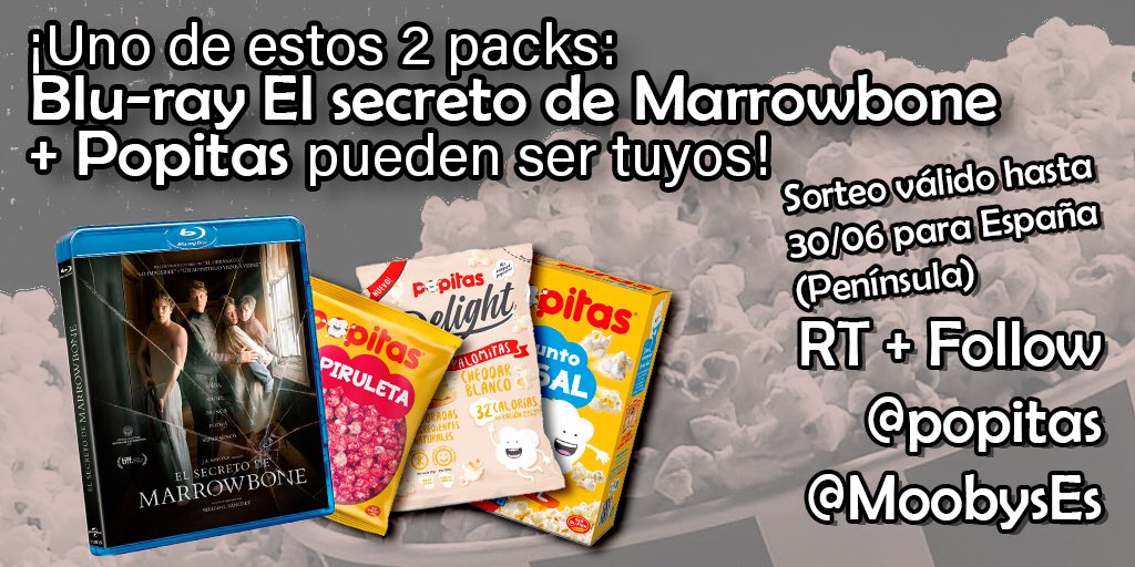 MoobysNews's tweet photo. #SORTEO

Llévate uno de los DOS PACKS que sorteamos y disfruta del #CineEnCasa gracias a @MoobysNews y @popitas 

📺+ 🍿= 😋 https://t.co/bS08QSL9kh