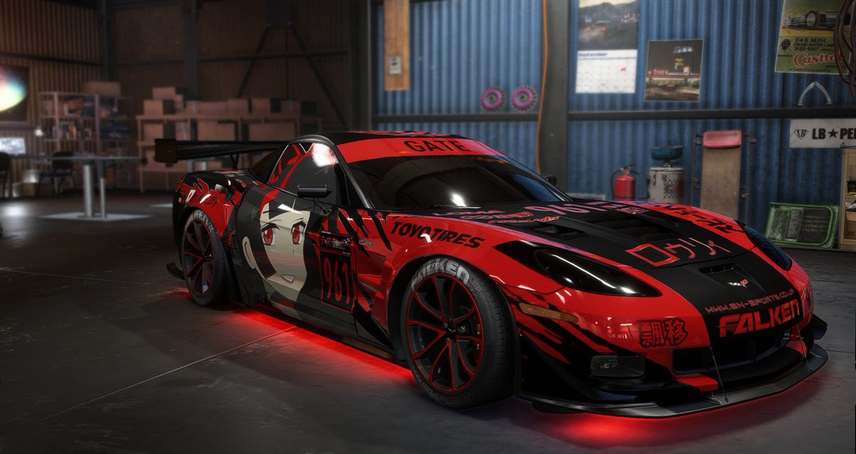 Kuro Corvette Z06 羅莉 跟 R8 蓮 痛車已完成了 等下會開放大家下載 Corvette Z06 Rory And R8 Llenn Itasha Is Carry Out Wait A Moment Will Open Up For Everyone To Download Corvette