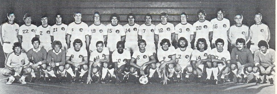 Steve1T's tweet photo. #NASL50TH: #OnThisDay in 1976 – Crowd of 46,164 saw @NYCosmos (w/ @Pele) topped hosts #MinnesotaKicks, 2:1, in #NASL regular season match-up at Bloomington's #MetropolitanStadium.  English forward Tony Field &amp; Italian striker Giorgio Chinaglia scored for #NYCosmos. https://t.co/2vxf6FQ31F