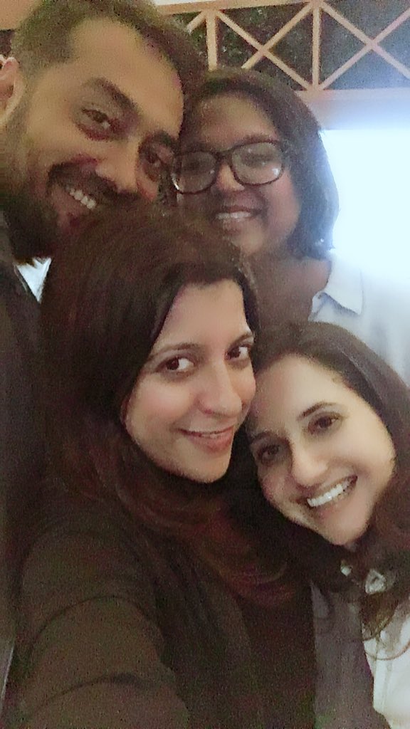 anupamachopra's tweet photo. Hours before we launch #MAMIDelhiEdition ! Thank you @anuragkashyap72 @VishalBhardwaj #ZoyaAkhtar @SanjeevBijli and @_PVRCinemas for all your support ! #MAMIAtPVR #MAMIYearRoundProgrammeDelhi https://t.co/2lUqHxTA87