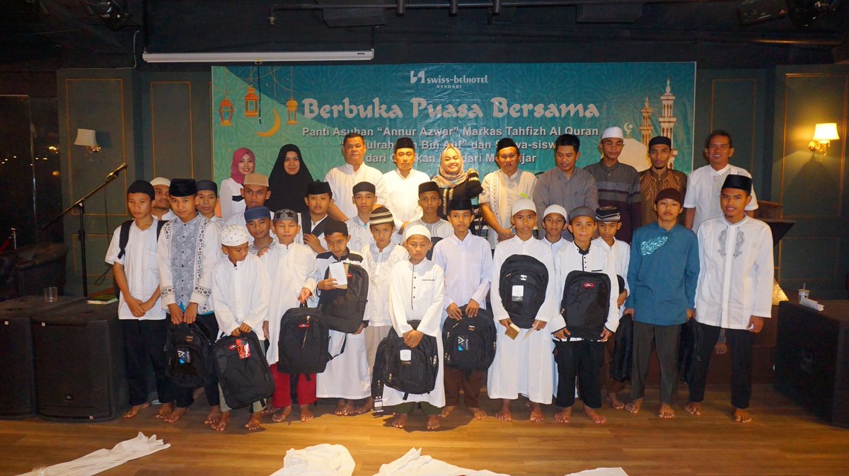 Management <a href="/Swissbelkendari/">Swiss-Belhotel KDI</a> Berbuka puasa bersama Panti Asuhan ''Annur Azwar " , Markas Tahfizh Al-Quran "Abdurahman Bin Auf '' dan Gerakan <a href="/KDI_Mengajar/">Kendari Mengajar</a>    #Indahnyaberbagi #ramahramadhan