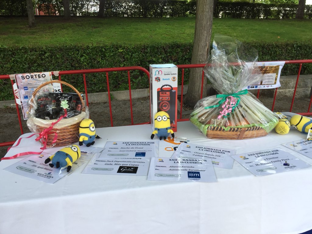 GrupoAMAS's tweet photo. #inclusionexperience XX Jornada por la Inclusión en Parque Finca Liana @AytoMostoles Mira que premios tenemos preparados! #OcioDeporteDiversión PARA TOD@S! https://t.co/D3mllx0Jte