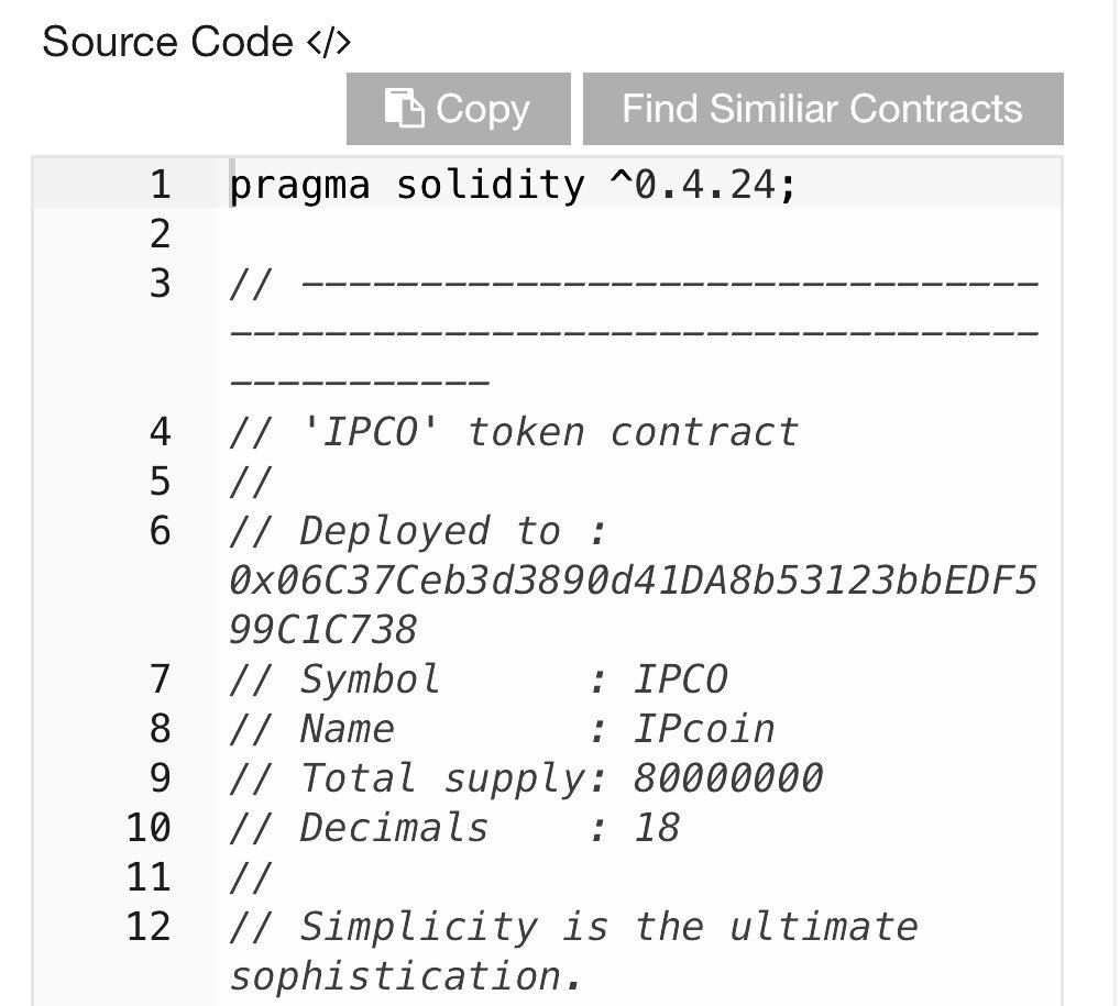 IPCoinHQ's tweet photo. IPcoin (IPCO) Real-Time Transaction Information https://t.co/Dr9npmI29l #IPCO #IPcoin #tokens #ETH #CryptoNews #token #ERC20 #ethereum https://t.co/oMCTIqQaKi