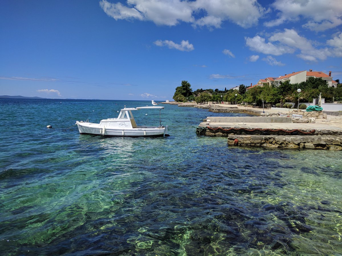 arkntina's tweet photo. 2 km serenely beautiful morning walk to market along #Diklo Beach in #Zadar #Croatia for lunch ingredients. https://t.co/SaLKpFtSyZ