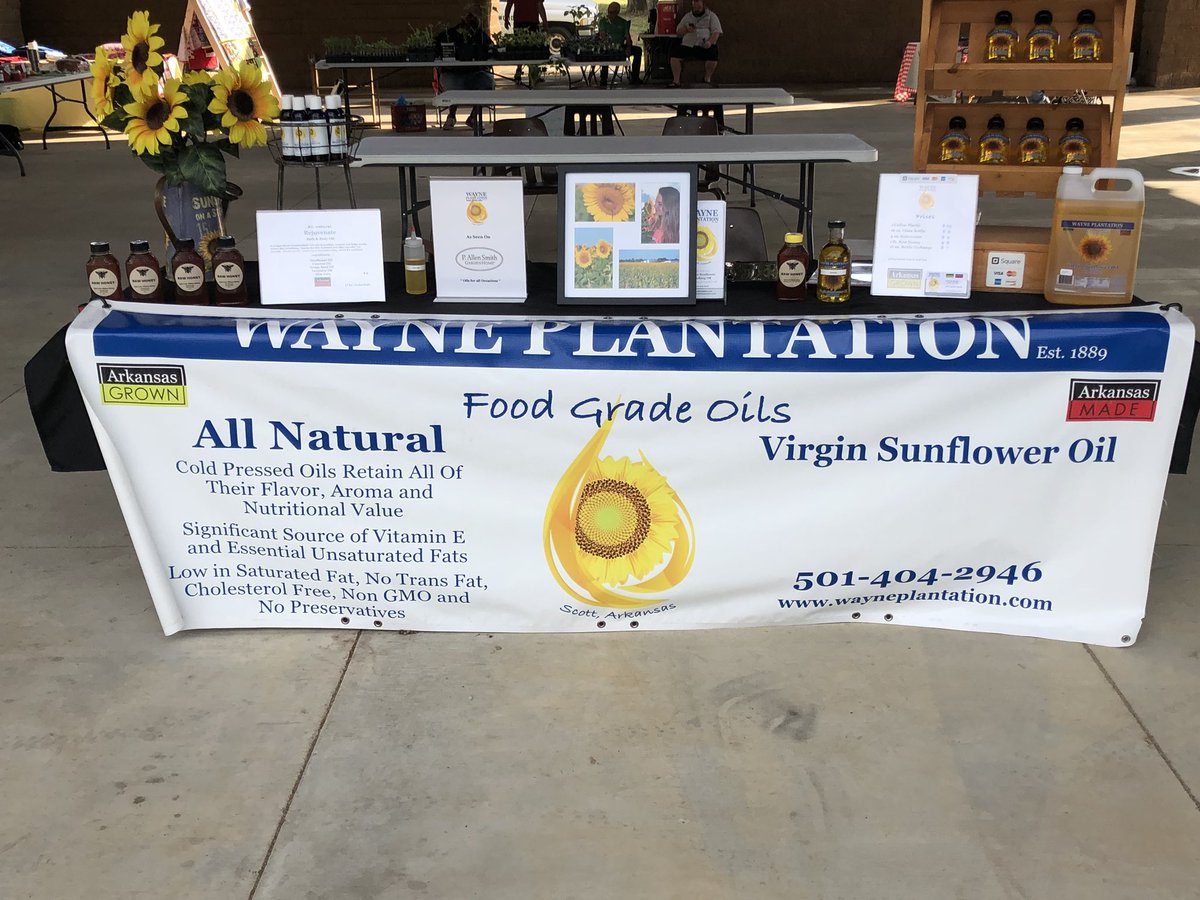 wayneplantation's tweet photo. We are ready at The River Market Farmers Market!  7-3 😎 https://t.co/T3oFKyQplU