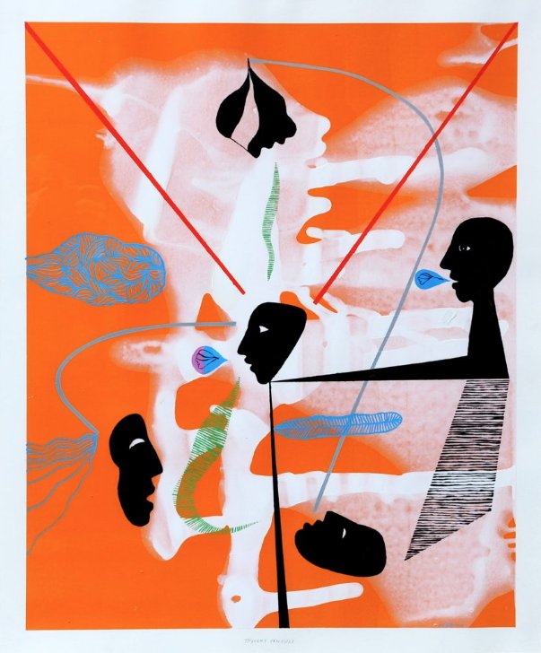 'Thought Processes' by Christopher P. Wood, Signed, Oil on gesso on paper. Christopher is a Leeds based painter, with an MA from Chelsea College of Art. Read more about him here: sylvesterfineart.co.uk/product-catego…