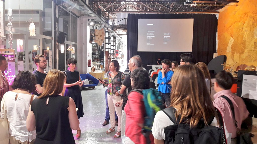 IAAC's tweet image. Thanks to @BarcelonaGlobal and @PoblenouUD for organising today the visit to @IAAC and @fablabbcn of a selected group of international journalists within the #barcelonadesignweek: it has been a pleasure to present you our research and projects!