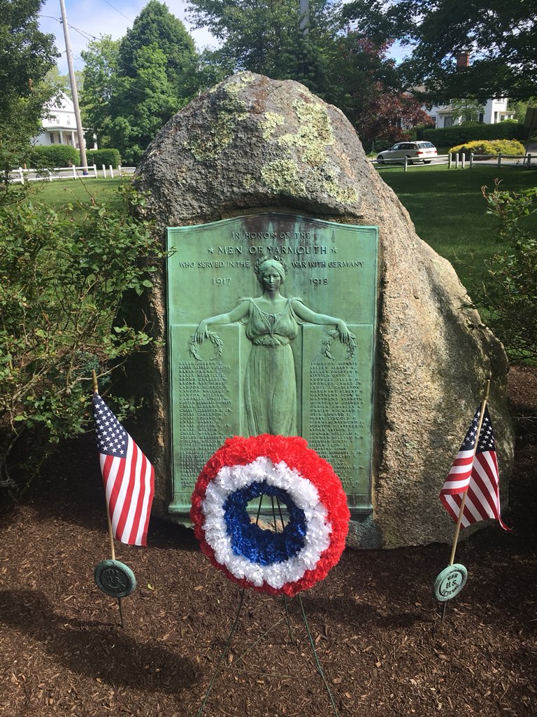 #WW1 memorial to the men of Yarmouth, MA. Glad to see it’s being taken care of.
