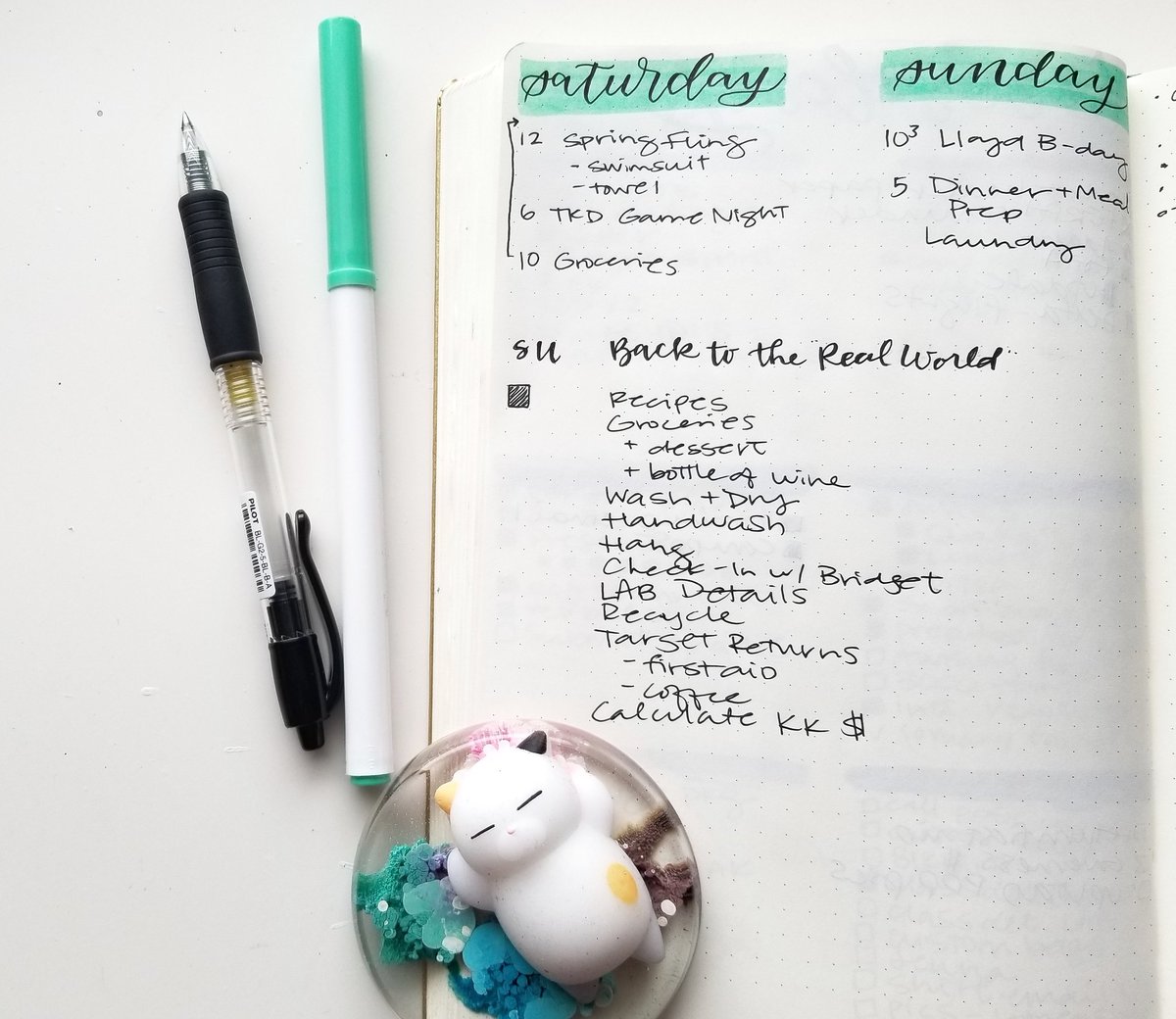 PPrintsAndPaper's tweet photo. I'm back from Bali, baby. Let's get back in the #bulletjournal saddle. https://t.co/r3r4tNa8Ht