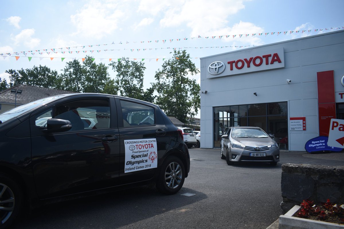 SOLeinster's tweet photo. Today, we were delighted to welcome @CrossingsToyota onboard as one of our main sponsors for next weeks Games. The Naas dealership are loaning us a whopping 14 vehicles to help transport Athletes, medical supplies &amp; volunteers next week! Thank you so much again 😀#Amazing plzRT https://t.co/A8iw3SkeyJ