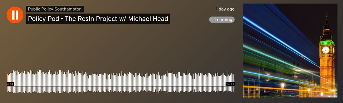 PublicPolicyUoS's tweet photo. The new #Policy|Pod is now out! In the second episode of Policy Pod, we sit down with @michaelghead, to discuss the ResIn (Research Investments in Global Health study) project, through its growth and development. Tune in here: https://t.co/oaaoc8emEr https://t.co/rE0bfpZaCZ