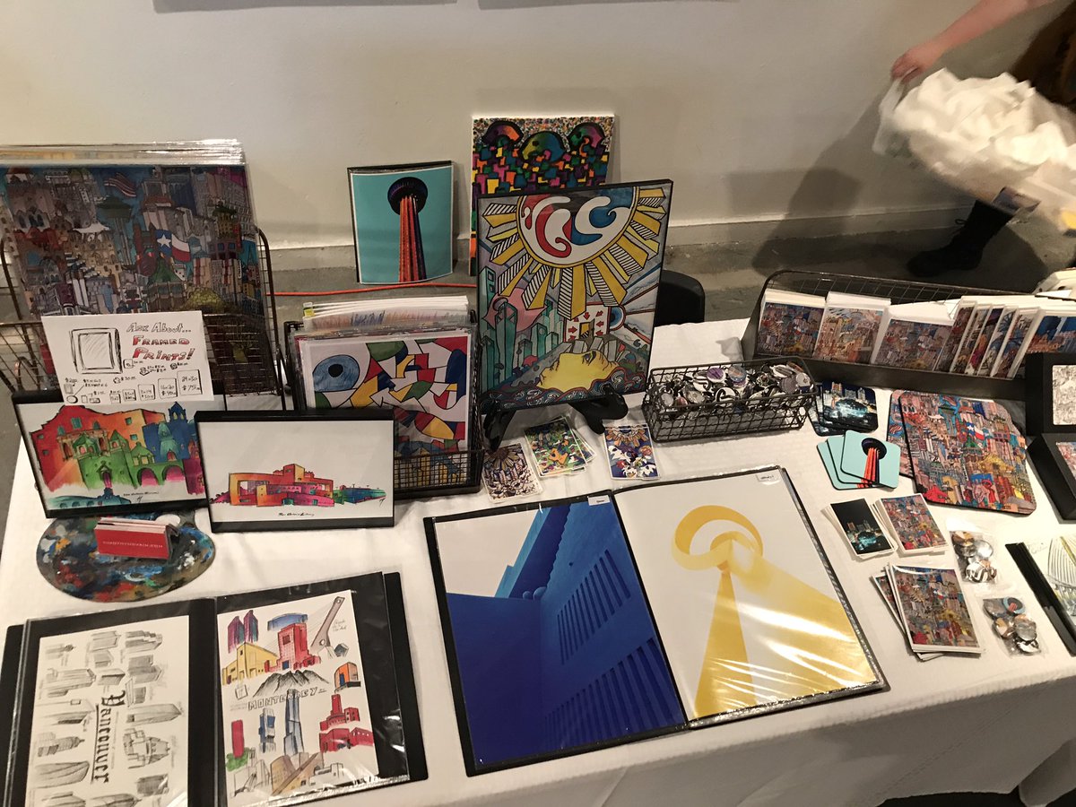 TimothyMcVain's tweet photo. Come hang out today until 7pm at @brickatbluestar for #PaperTrailSA! @ccsatx @downtownsatx @sa_artscene @southtownsatx @VisitSanAntonio https://t.co/LRuwe0BXJd