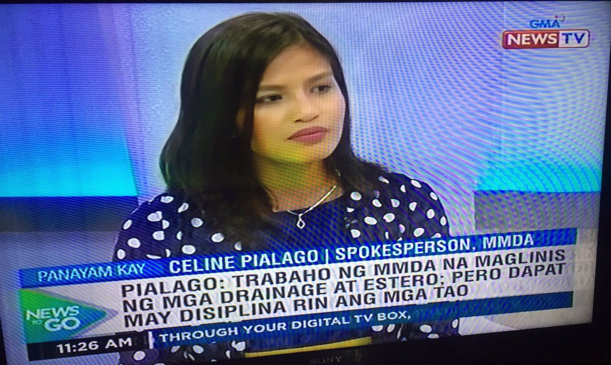 CELINEBURCE's tweet photo. GMA News to Go interview yesterday. #teamMMDA https://t.co/iFUeDSLH1c