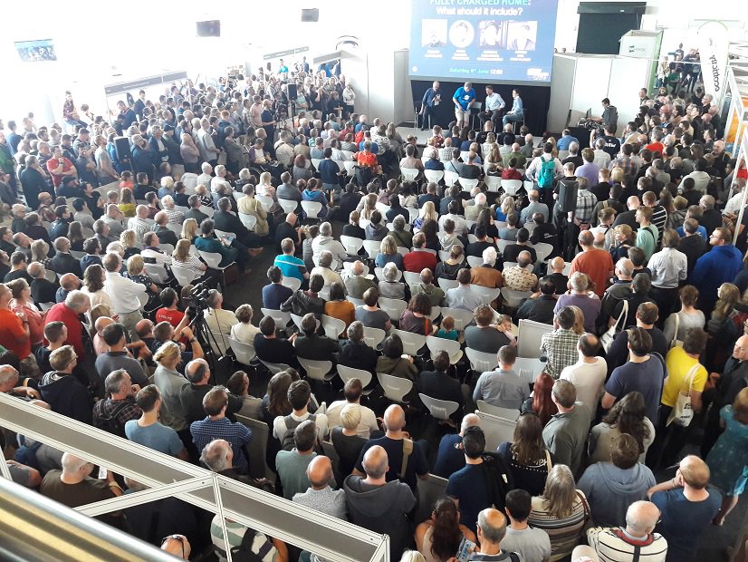 EVUKexpert's tweet photo. Simply overwhelmed by seeing you all here today, the atmosphere is electric! #FullyChargedLIVE https://t.co/teZIvZFSKT