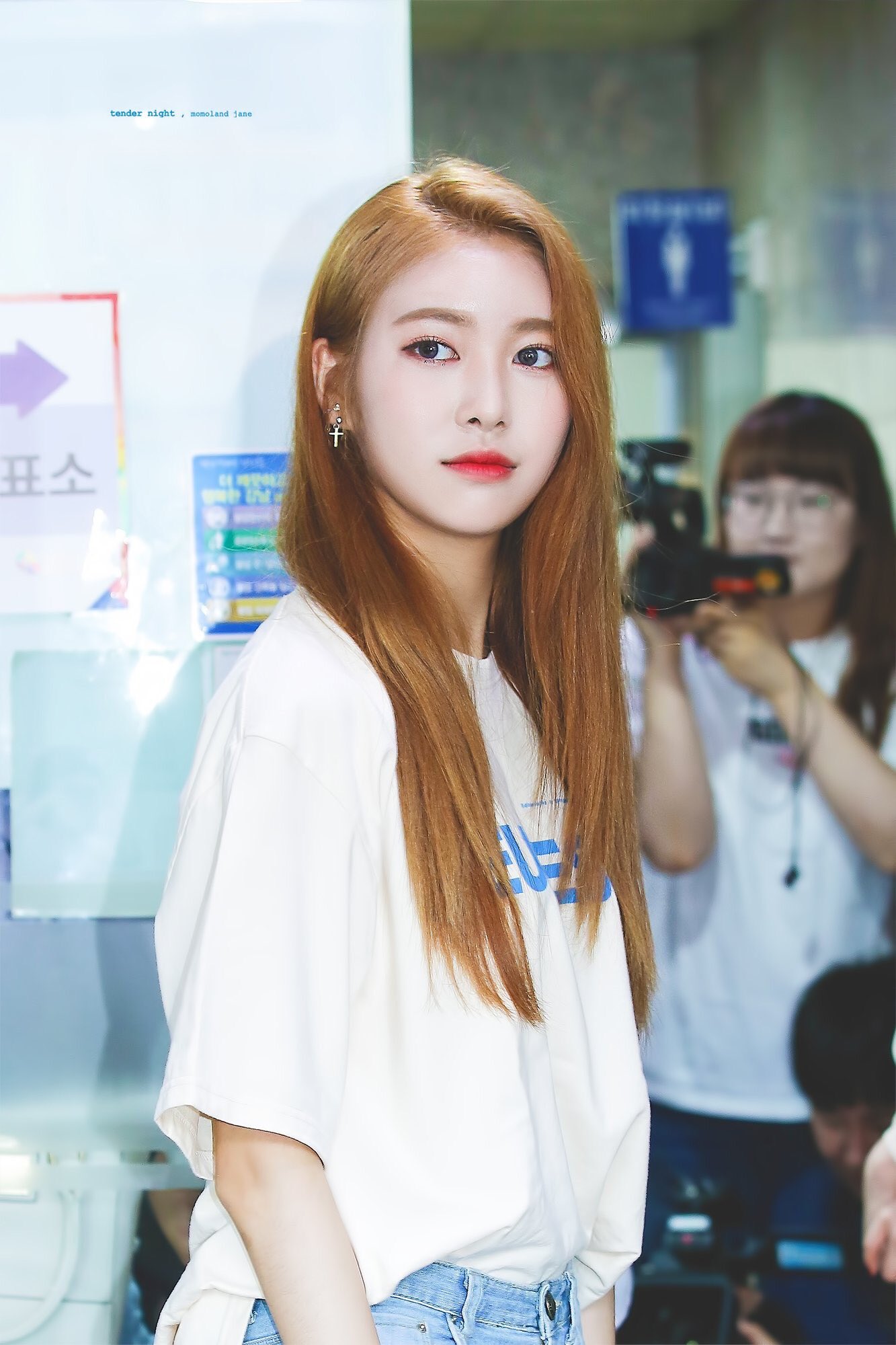 이나 ジェインさん 髪色がお綺麗なこと 茶髪のジェインさんも好き