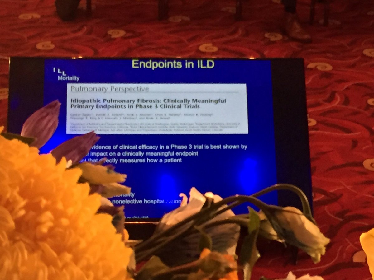 IPFdoc's tweet photo. #WASOG2018 mortality as an endpoint in clinical trials? Probably not says Wim and I tend to agree. https://t.co/ruPVXi2A1o