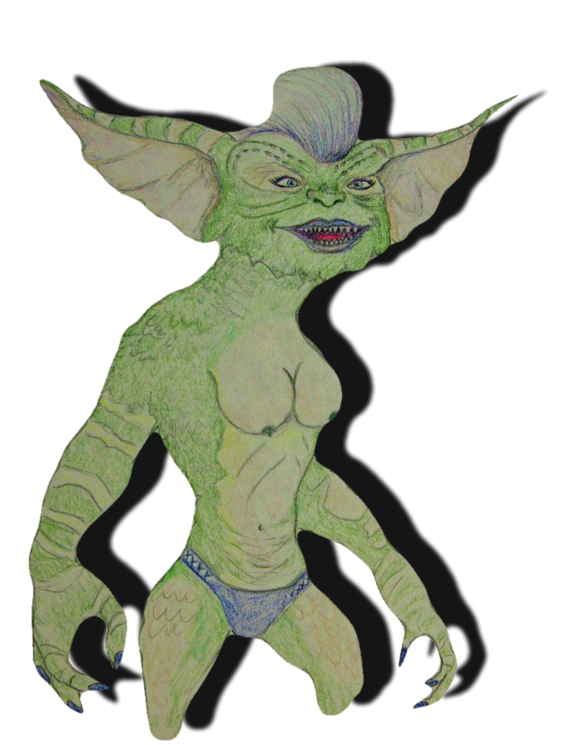 Jessica_WR's tweet photo. Last night I created 'Gremlin porn' inspired by the Green Room hangout horrorfam & werewolves @KweenyTodd @thativan @therock0829 @SGAStudios1 and the other guys I can't remember ... This is me in Stripe Gremlin formation. 😂😂🤣 #gremlinsporn #stripegremlin #horrorart #horror https://t.co/FxeZa9xVGX