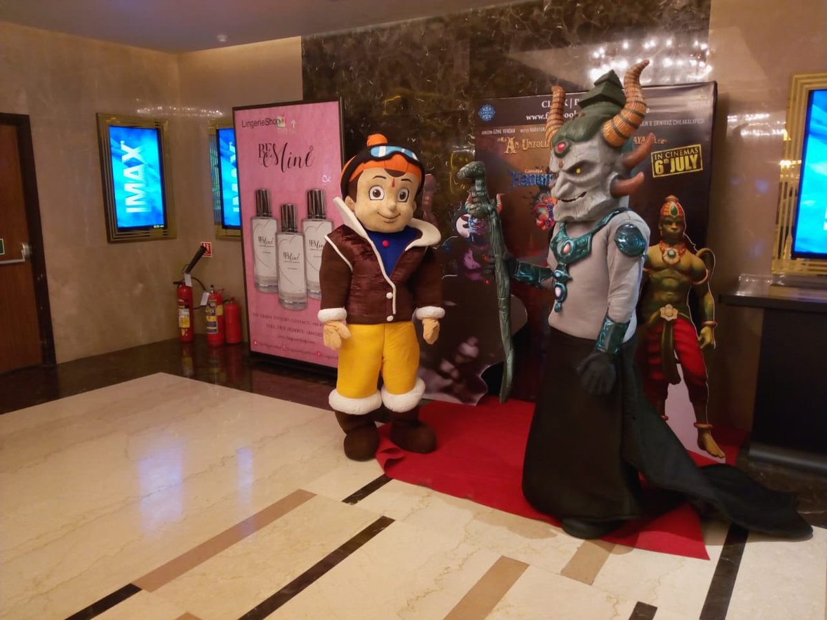 rohan_m01's tweet photo. #HanumanVsMahiravana at @_PVRCinemas Oberoi Mall, Goregaon, Mumbai!!! @yrf @greengoldtv @hvm_movie @RajivChilaka @srini_cc @blaxmipati #SamirJain #06July18 https://t.co/ByQEMtjdat