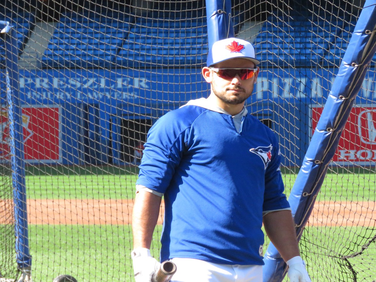 biggles14's tweet photo. #LukeMaile #OnfieldBp #BlueJays https://t.co/QnoMnodYpT