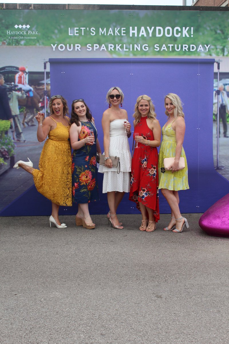 haydockraces's tweet photo. Come get your photo taken for our Sparkling Saturday Style Competition.
The winner receives a voucher for a vineyard and wine tasting tour for four people!
Competition closes 3:30pm
#haydockraces #fizzandfun https://t.co/Q4vMMOsLRV
