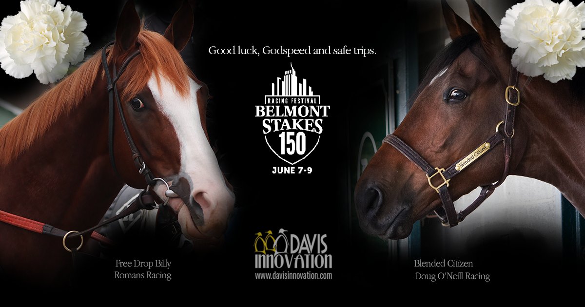 InnovationDavis's tweet photo. Lookin' for a spoiler today!  Godspeed and a safe journey for all competitors.  Thank you @Romansracing @DougONeill1 @petemilleracing for the ride-along. #freedropbilly #blendedcitizen #BelmontStakes https://t.co/AmgHcg1yii