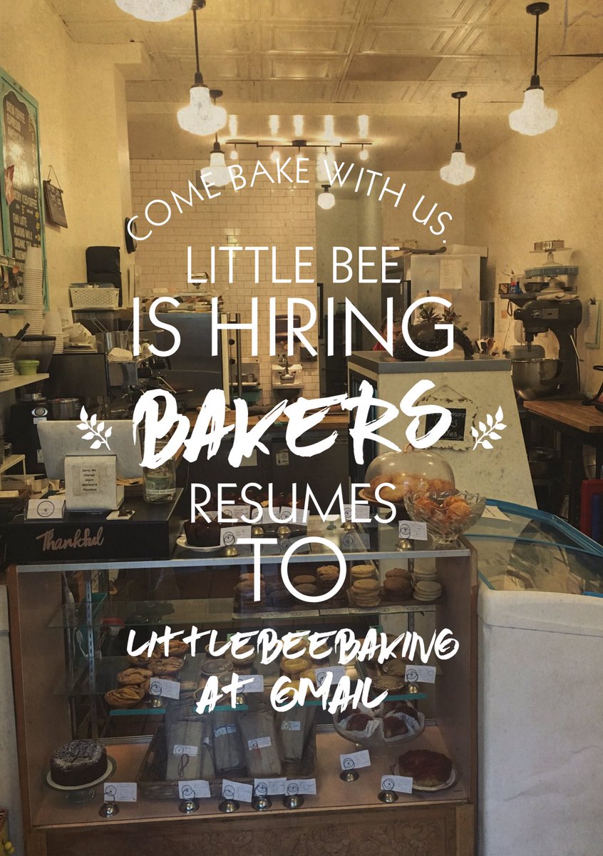 littlebeebaking's tweet photo. Come grow with us! Looking for one more baker #greatplacetowork #littlebeebakingsf #bakerswanted https://t.co/KjuJTxdX7T