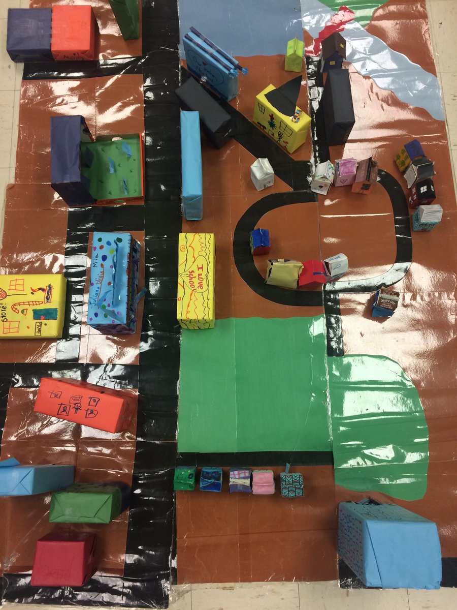 HeidiRHill's tweet image. Creating Gunther/Hill Town @WOSnews #Needsand wants #Handsonlearning