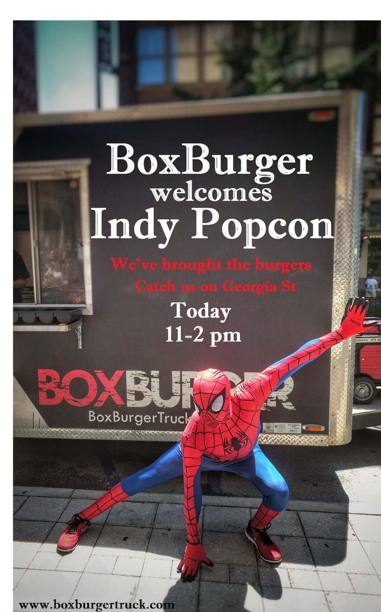 BOXBURGERtruck's tweet photo. * The #BoxBurgerBuzz *
@IndyPopCon #popcon2018
#popcon #IndyPopCon
BoxBurger is a Mobile Restaurant grilling up CreativeCurbsideBurgerCuisine thru-out the streets of Indy & beyond - individually crafting one BoxSpiced burger at a time from our ever-expanding list of 33 toppings https://t.co/a7UvXzPObj