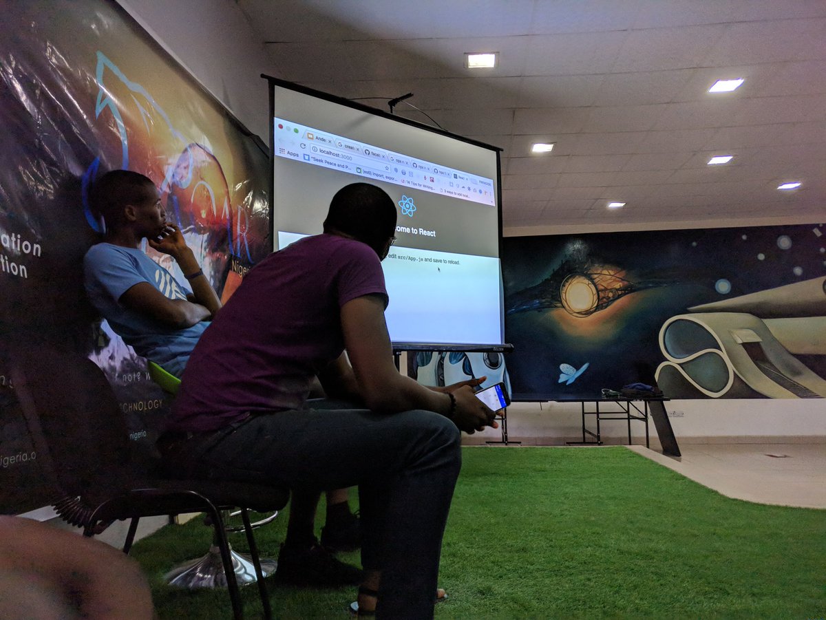 forLoopUNN's tweet photo. #hacktheDen #forloopUNN
Front end session...
@forLoopUNN @forloopCampuses @forLoopNigeria @theflutterwave @forLoopAfrica https://t.co/whYLzO1Gjj