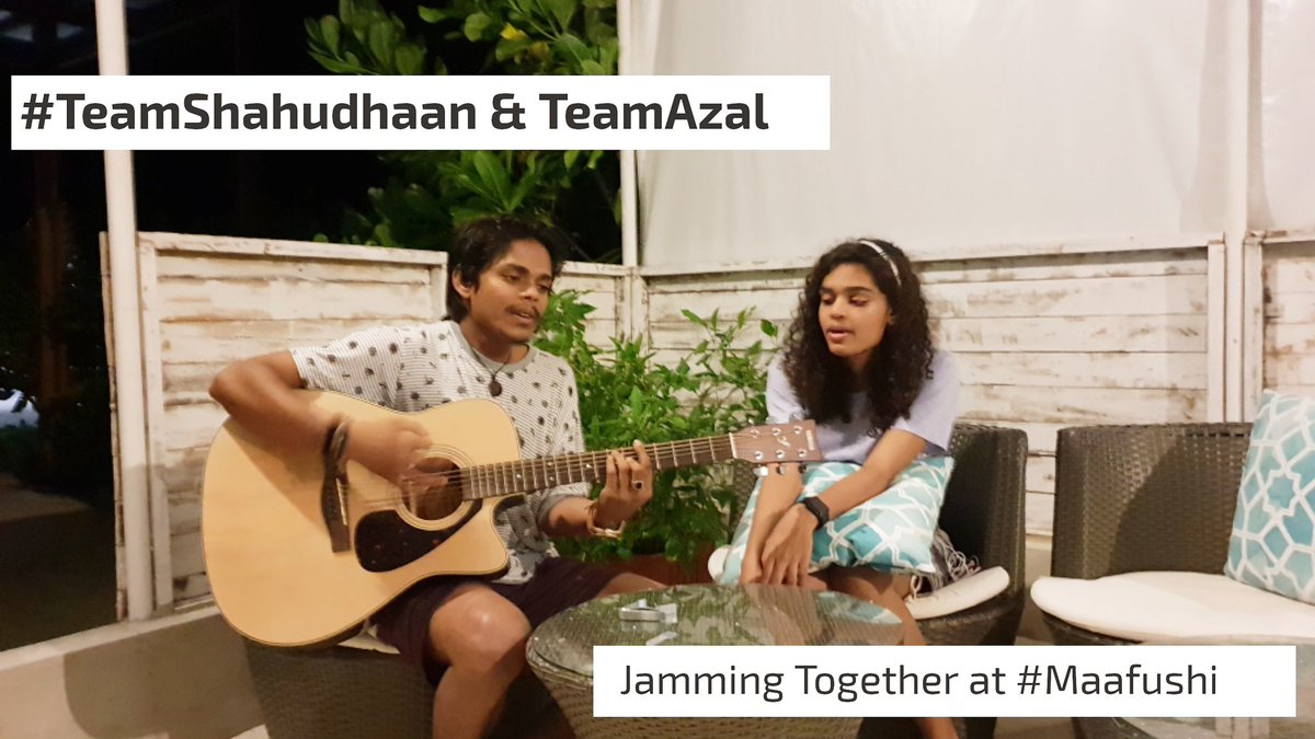 TeamShahudhaan's tweet photo. Best songs come when you're jamming and having a good time 😊
@AishathAzal
#TeamShahudhaan
#TeamAzal https://t.co/rfhjQpSLDE