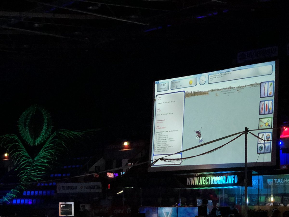 VectoramaLAN's tweet photo. Vain harvat ja valitut pelit läpäisevät liven seulan main screenillemme. #vectorama2018 #vectorama #propilkki https://t.co/6YVU448QCL