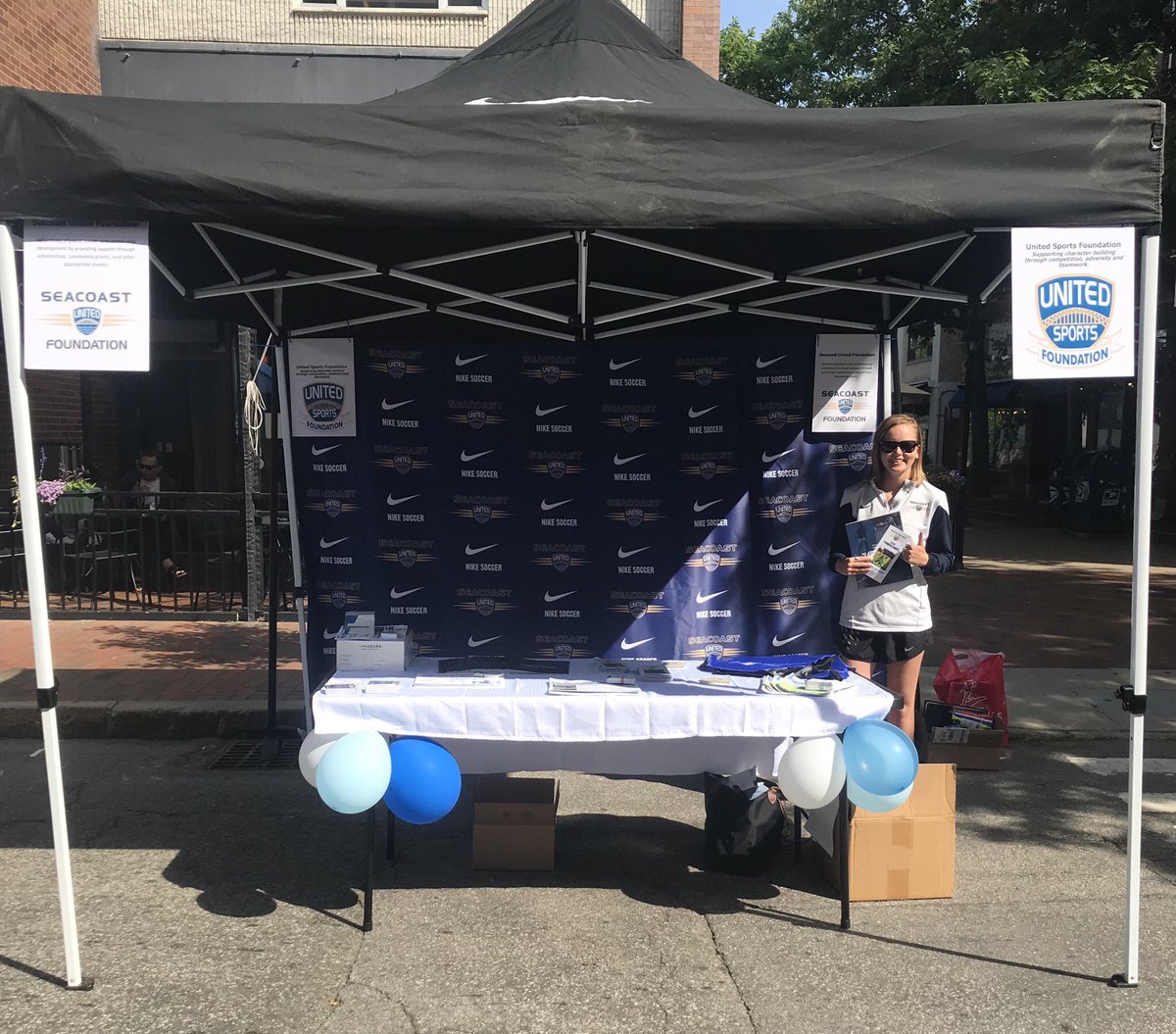 SeacoastUnited's tweet photo. We’re up and running here at #MarketSquareDay in Portsmouth, NH 🎉🎉 #WeAreSUSC #BePartOfIt https://t.co/8mxTtWTKbl