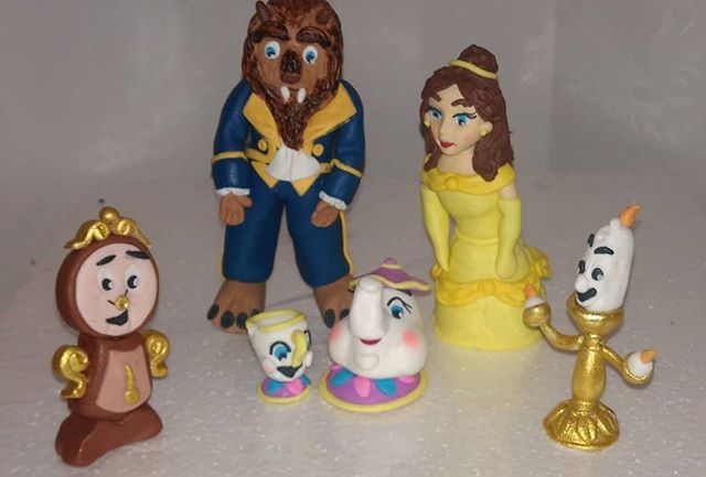 Cee S Beauty And The Beast Cake Topper Beauty Beast Mrspotts Chip Lumiere Cogsworth Fondant Caketopper Cake Toppers Cakeartist Cakeart Edibleart Edibleartist Sugarart Sugarartist Sugarpastemodelling Sugarpaste