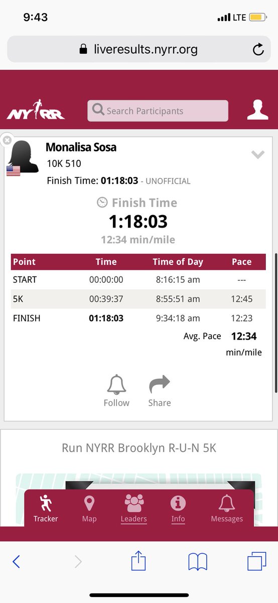 monareeesa's tweet photo. Proud of myself! Now where my friends at? 😂 #nyrr #mini10 https://t.co/kNo5YWWVoS