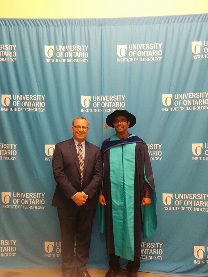 electrifiedshel's tweet photo. Congratulations on graduating, fellow @UOIT_STEER Group members, Dr. Janamejaya Channegowda, Dr. Siddhartha Anirban Singh, and Navbir Sidhu. We are all so very proud of your achievements. All the best moving forward. #UOITGrad18 https://t.co/F44L847HMu