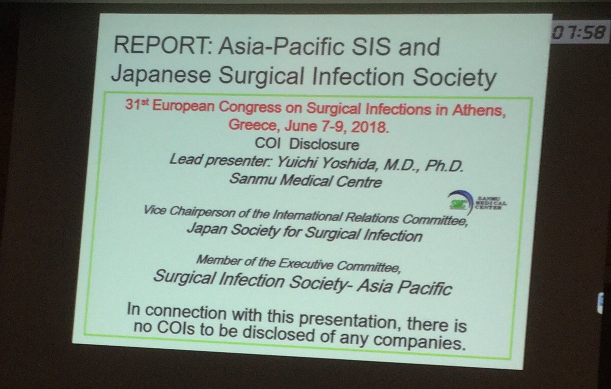 lilian_chiwera's tweet photo. Great to hear about current/future collaborative work to reduce #SSI #surgicalinfections from Japan - SIS-AP group & @SISEurope. #SISE2018 https://t.co/Ge7hdaUn9C