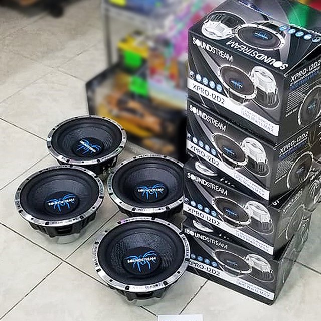 StevesEtronics's tweet photo. Shout-Out to our local Team #SoundstreamTT as they picked up (4) XPRO12 sub woofers for a car audio project. Now $400/each (Was $695/each) Hurry the #EpicSaleAtSteves ends Soon! Cash or Linx only on sale items. #onSaleAtSteves #AvailableAtSteves https://t.co/ZUlxG99aS8