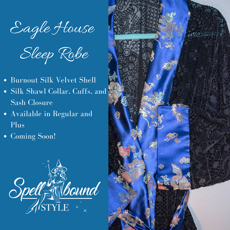 WearSpellbound's tweet photo. Or yet in wise old Ravenclaw, if you've a ready mind, where those of wit and learning, will always find their kind. We love our black velvet Eagle House Robe for weekend lounging! What are you doing this #weekend?
 #smallbusinessowner #gryffindor #slytherin #hufflepuff #ravenclaw https://t.co/66FOO5ttxF