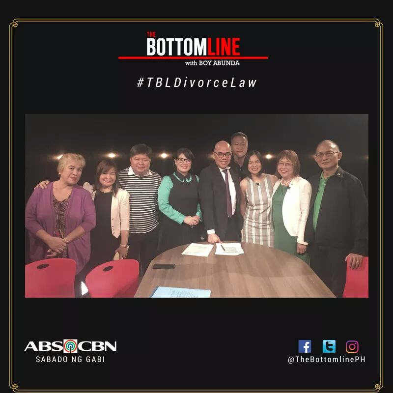 MavivMillora's tweet photo. I hope I have given some justice as the representative of the divorce advocates in this show The Bottomline with Boy Abunda. The set up was spontaneous and know that I have everyone in my heart. Marami bloopers eh. Sorry #TBLDivorceLaw #DivorcePilipinas https://t.co/3C6sjHyiwQ