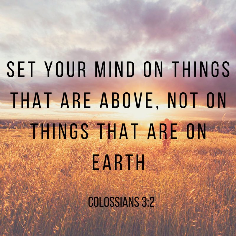 If then you have been raised with Christ, seek the things that are above, where Christ is, seated at the right hand of God. Set your minds on things that are above, not on things that are on earth. 
It is easy to get distracted by worldly things but true joy comes from God