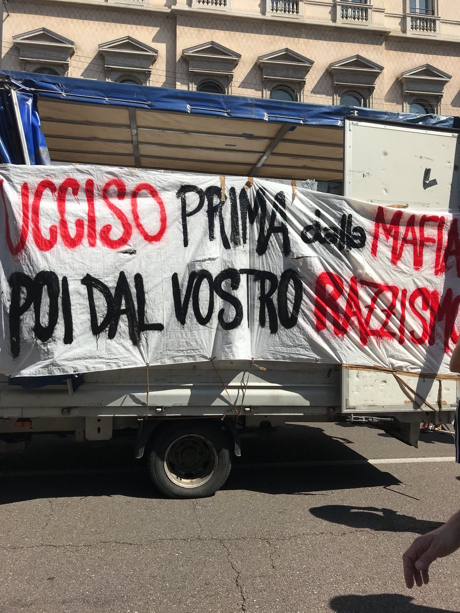 Milano antifascista antirazzista meticcia  e solidale per #SoumailaSacko