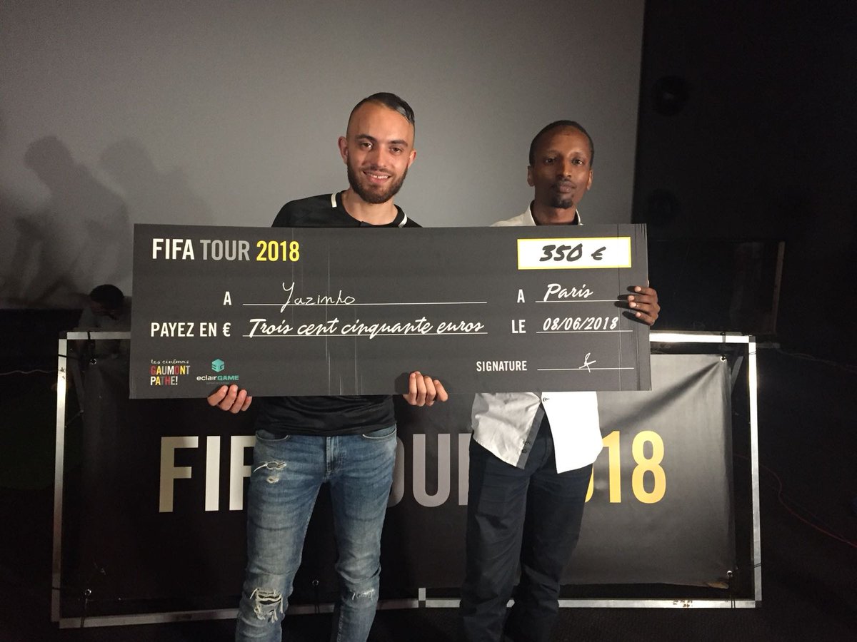 mahamatche's tweet photo. 1/2 Encore une belle performance pour un de nos joueurs @GSquad_FR . @YazinhoFIFA c'est hissé en finale nationale de la #FifaTour2018 ! Malgré la défaite, on est très fière et heureux pour lui. Bravo au gagnant @LOSC_Sneaky et au TOP 3 @PEST_Jitazz https://t.co/MtVdUOykUM