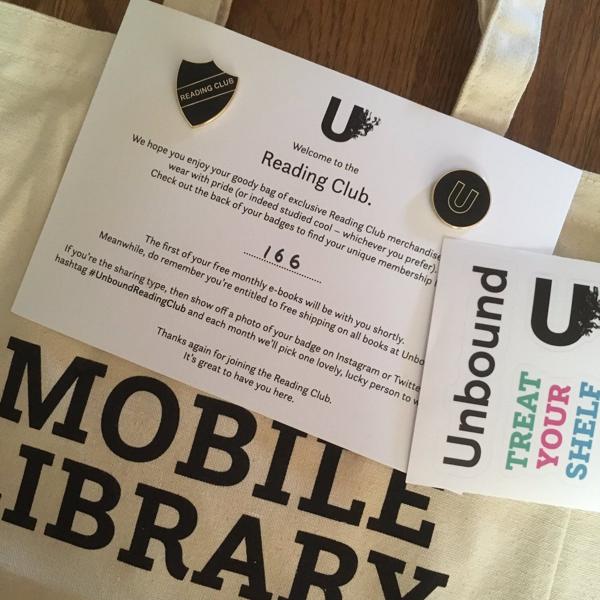 #UnboundReadingClub you should join. Unbound are great.