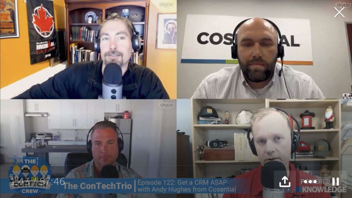 conappguru's tweet image. #TheConTechCrew 122: Get a #CRM aka Client Relationship Management ASAP! with Andy Hughes from @Cosential &amp;amp; #TYST @PlanGrid Workspaces! Watch here: youtu.be/bTCyWucm2yM