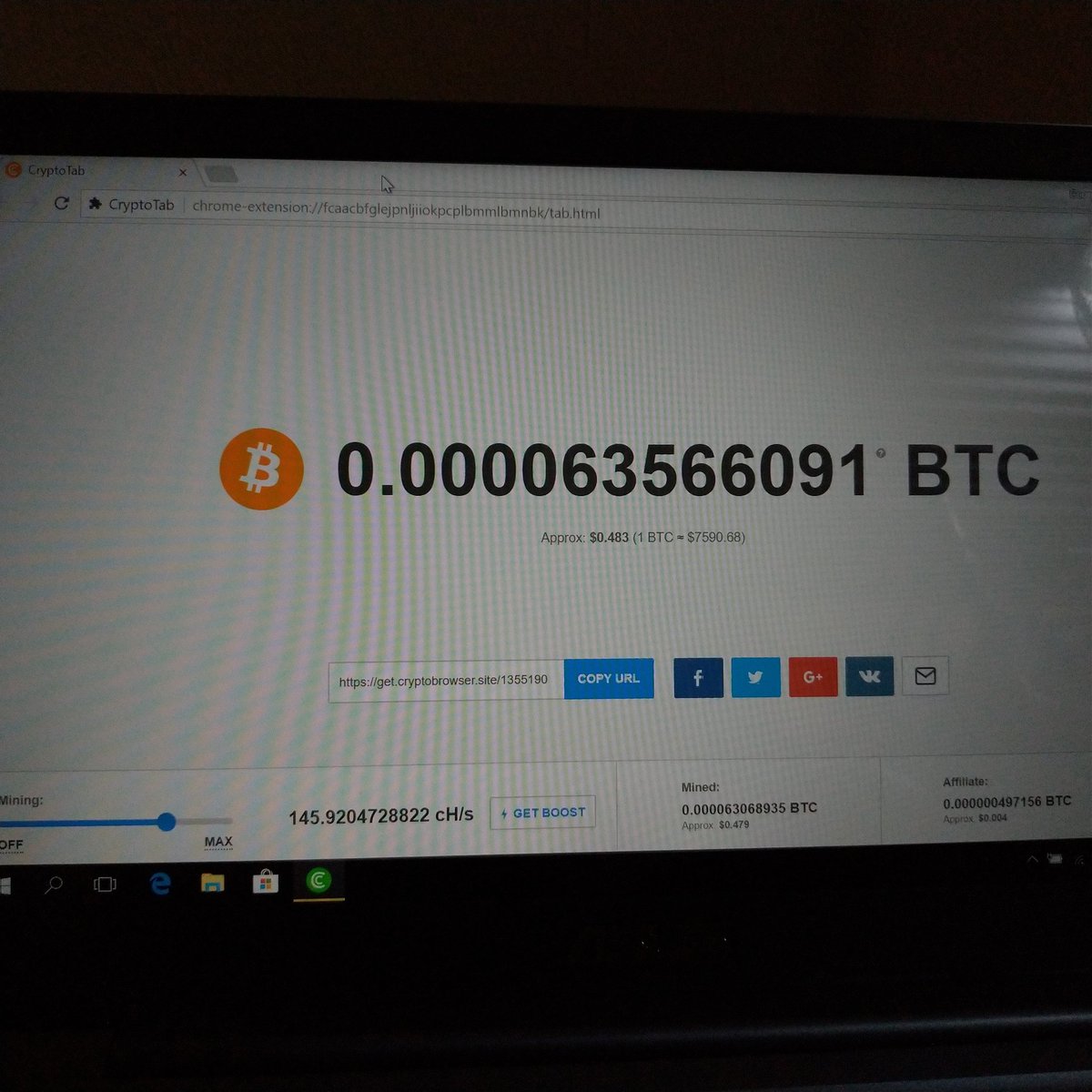 foxbase021's tweet photo. 😍😍😍 Ang bilis talaga yong tipong pag uwi mo ganyan na sya .. sino gusto free ang legit mining site? no Investment

PC/Laptop para mas mabilis mining
Also for Android available

Pm me guide kita 

See below proof direct to coins. ph 👇👇👇 #bitcoin #cryptotab #coinph https://t.co/TurfZOkjGp