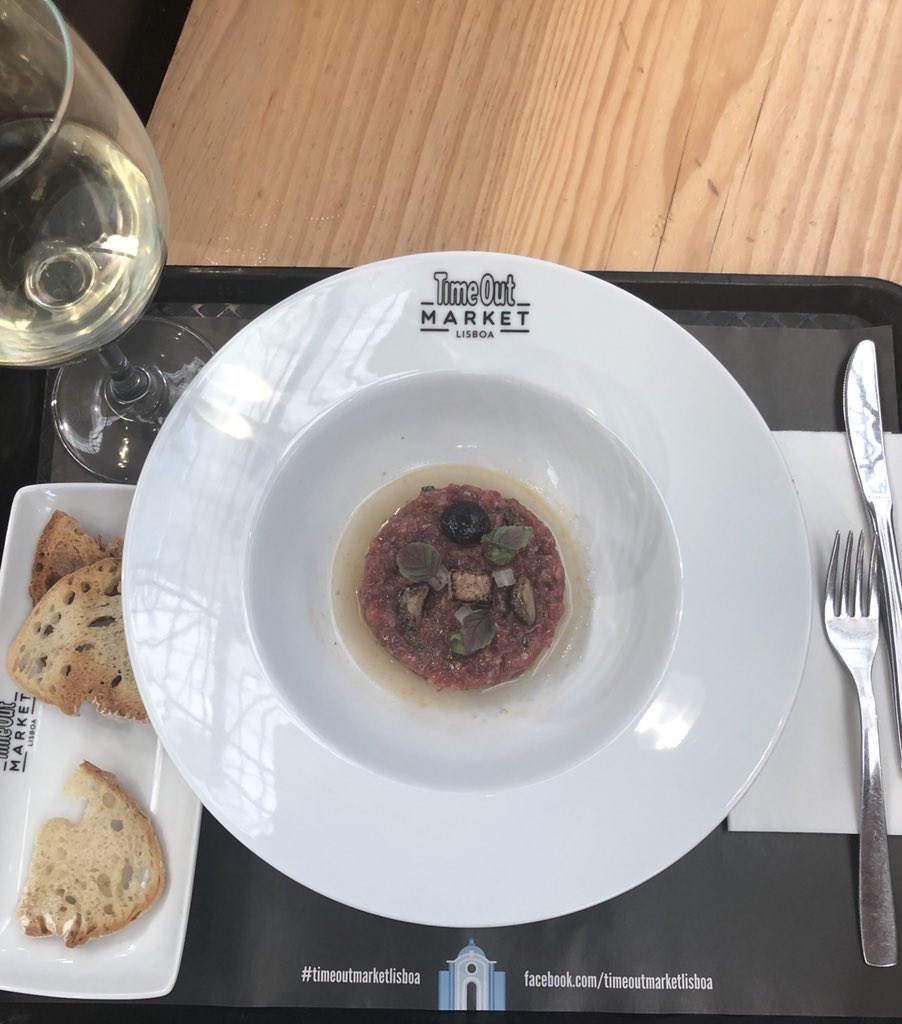 Obligatory Lisbon Time Out market picture of my steak tartare. #steaktartare