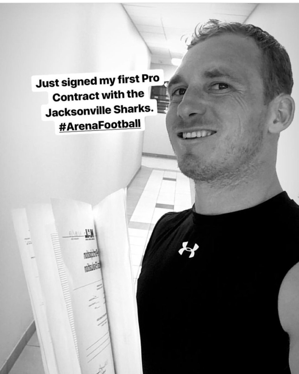 USF_Pikes's tweet photo. Huge shoutout to our alumni Brandon Behr on signing a professional football contract with the Jacksonville Sharks! #φφ #RollPike #Pike150 https://t.co/9UEGbcQ4po