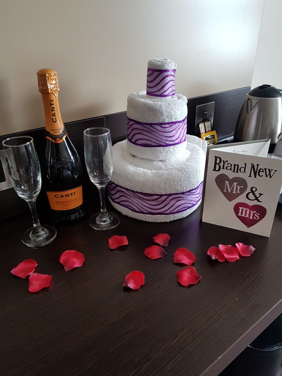 PIGlosLtWitcomb's tweet photo. We’ve been working on our towel art. It’s great to be able to use it for some newly weds. @katesharpe69 @SDEBDD @RikkiQuinlan https://t.co/wFFBWuOgsJ