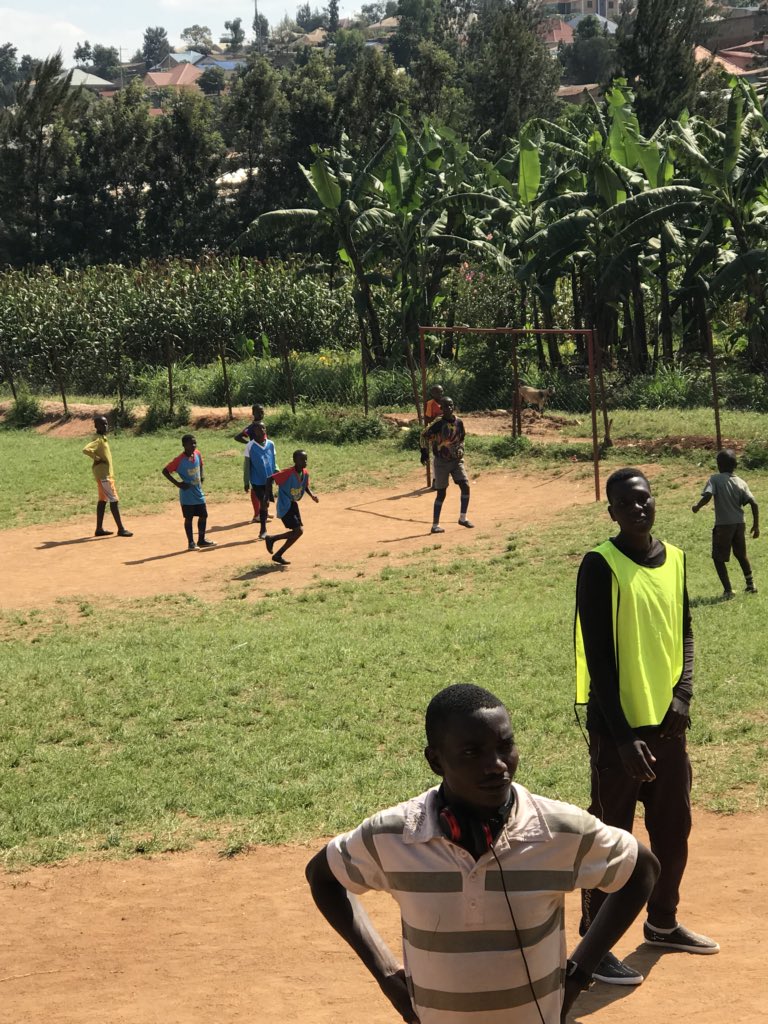 TobiSho_'s tweet photo. Amazing football session this afternoon with the young men! Happy to get on the scoresheet and lead my team to victory! There’s honestly some talented lads out here on the streets of Kigali, better than some footballers I know 👀😂 #FootballUnites #ProjectRwanda ⚽️❤️🇷🇼 https://t.co/ozrTO8d8b5