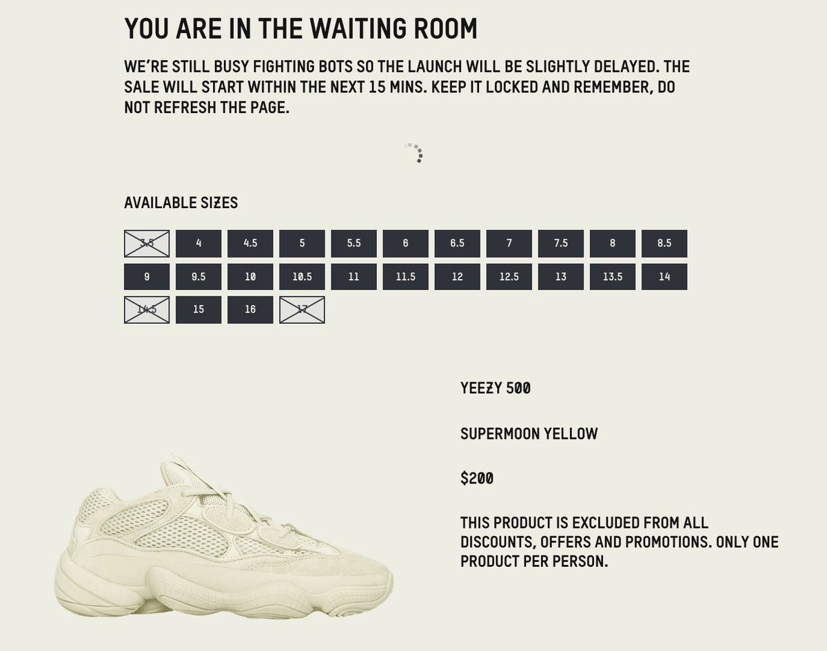 adidas yeezy splash page